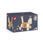 Jeździk i pchacz 2w1 z sorterem kształtów Osiołek Farma 12m+ / Janod