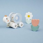 Magnetyczny pociąg z klockami i grzechotką do ciągnięcia Ślimak Sweet Cocoon 12m+ / Janod