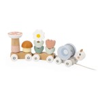 Magnetyczny pociąg z klockami i grzechotką do ciągnięcia Ślimak Sweet Cocoon 12m+ / Janod