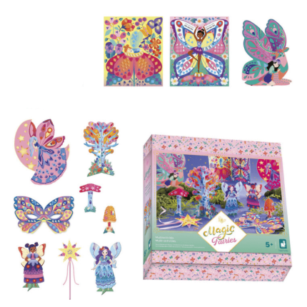 Multizestaw kreatywny 11 dekoracji Wróżki Magic Fairies 5+ / Janod
