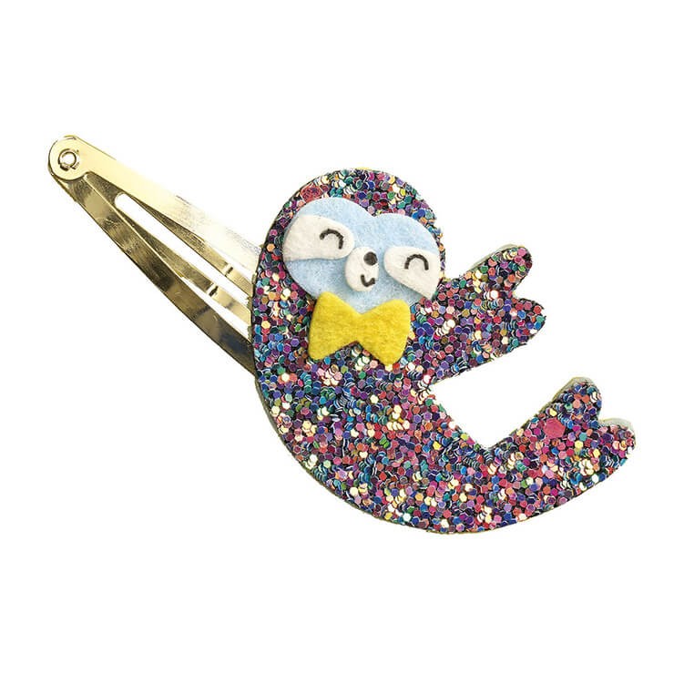 Zestaw kreatywny do tworzenia biżuterii Brokatowe spinki do włosów Egzotyczne zwierzęta 5+ / Janod