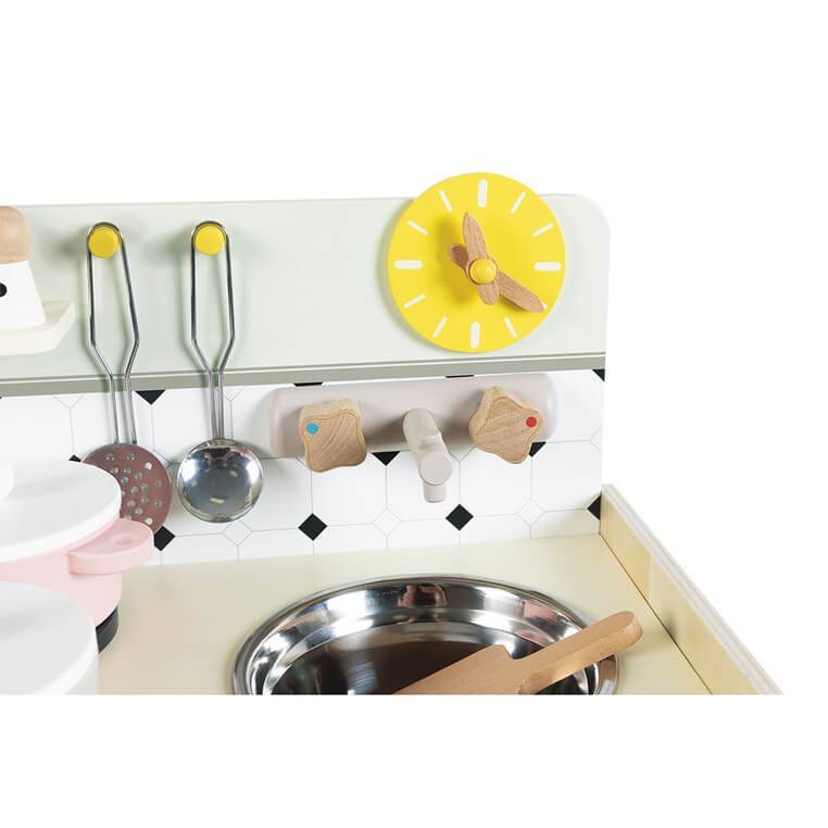 Mała drewniana kuchnia z 9 akcesoriami Shiny Grandma 3+ / Janod