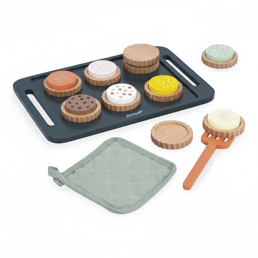 Drewniany zestaw do pieczenia ciasteczek 21 el. Shiny Grandma 3+ / Janod