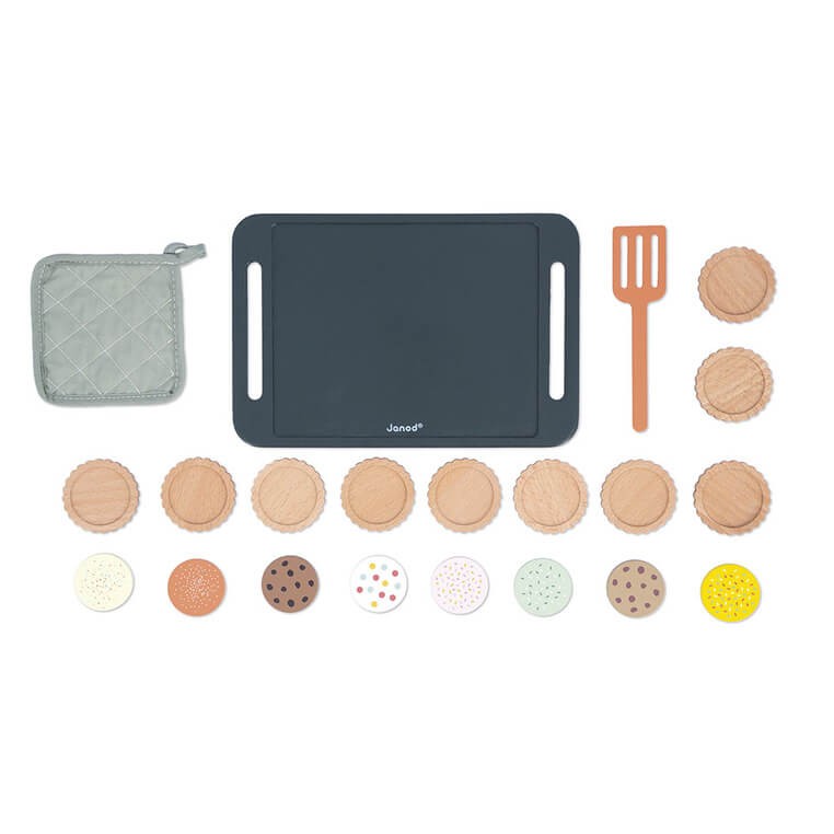 Drewniany zestaw do pieczenia ciasteczek 21 el. Shiny Grandma 3+ / Janod