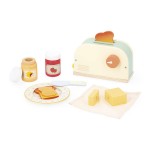 Drewniany zestaw śniadaniowy z tosterem i 12 akcesoriami Shiny Grandma 3+ / Janod