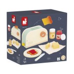 Drewniany zestaw śniadaniowy z tosterem i 12 akcesoriami Shiny Grandma 3+ / Janod