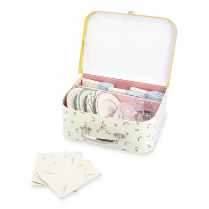 Zestaw piknikowy w walizce z akcesoriami 24 el. Shiny Grandma 3+ / Janod