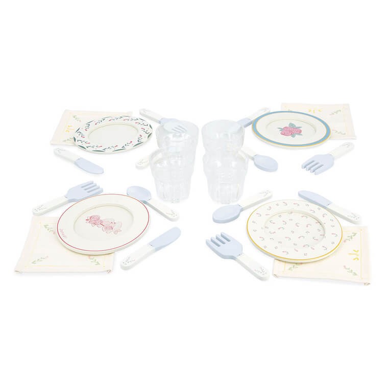 Zestaw piknikowy w walizce z akcesoriami 24 el. Shiny Grandma 3+ / Janod