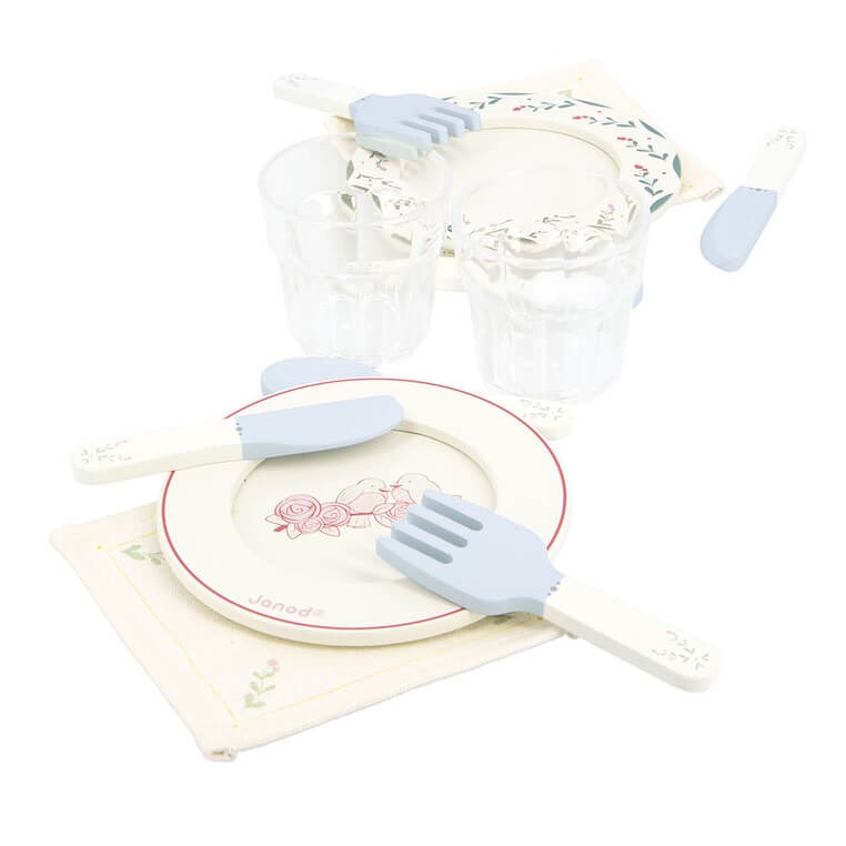 Zestaw piknikowy w walizce z akcesoriami 24 el. Shiny Grandma 3+ / Janod