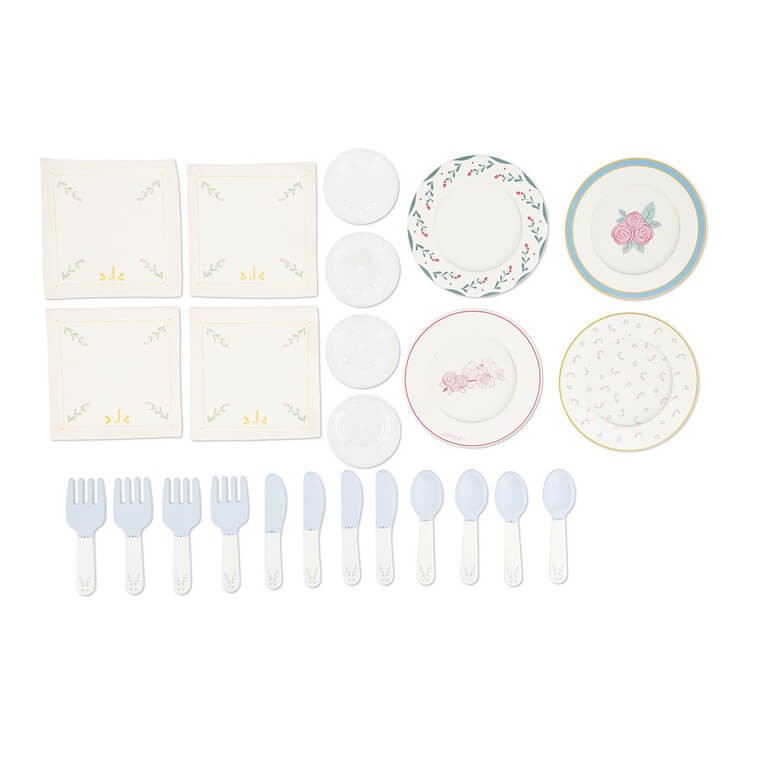 Zestaw piknikowy w walizce z akcesoriami 24 el. Shiny Grandma 3+ / Janod