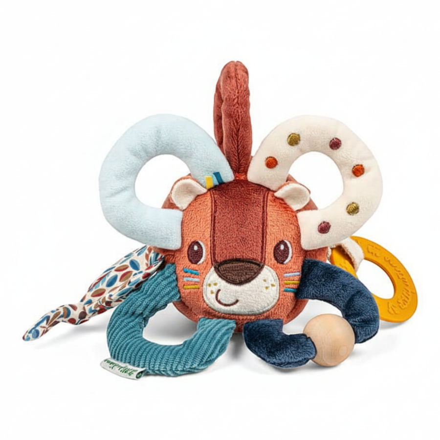 Piłeczka aktywizująca wielofunkcyjna Lew Jack 3 m+ / Lilliputiens