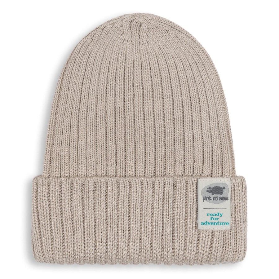 Czapka Beanie Bambusowa BEIGE / Pink no more