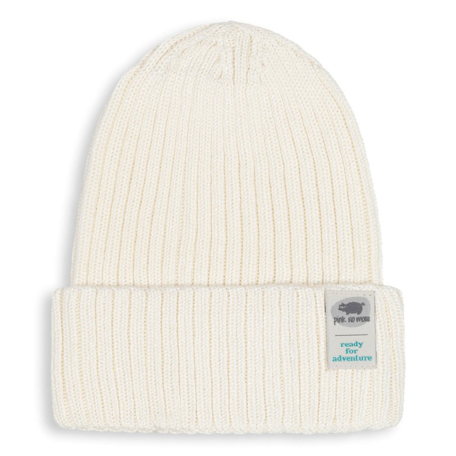 Czapka Beanie Bambusowa CREAM / Pink no more