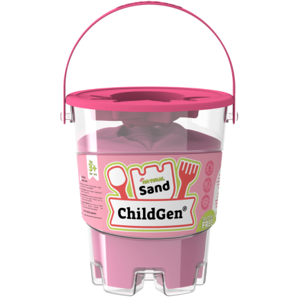 Piasek kinetyczny z foremką, 100% naturalny RÓŻOWY, 500g / ChildGen