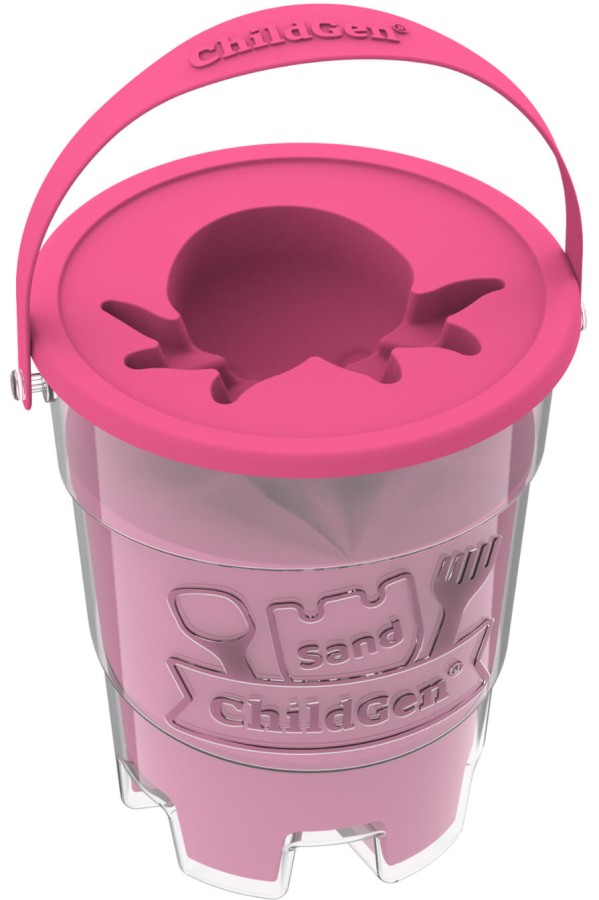 Piasek kinetyczny z foremką, 100% naturalny RÓŻOWY, 500g / ChildGen