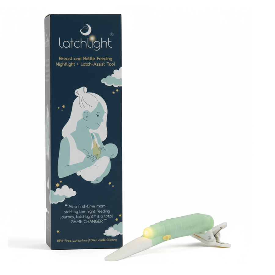 Innowacyjna lampka nocna nie zaburzająca fazy snu, przenośna, z klipsem i światłem kierunkowym / LatchLight