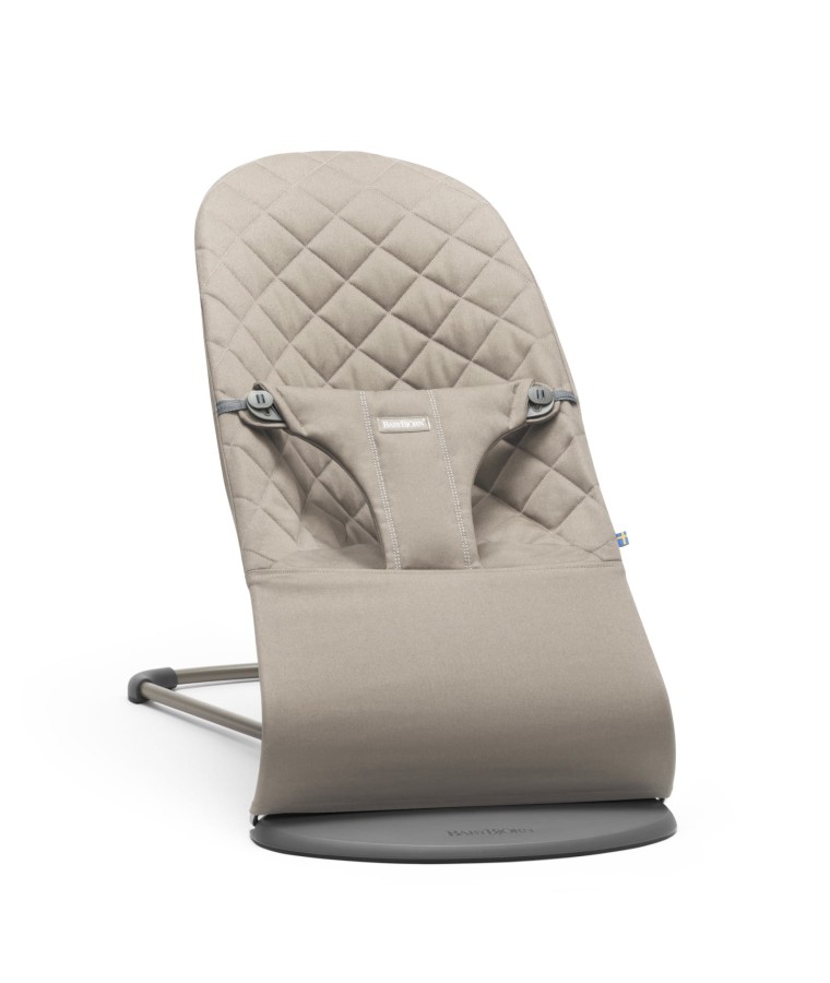BABYBJORN - leżaczek BLISS, piaskowy szary