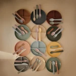 Talerzyk silikonowy z przyssawką - Shifting Sand / Mushie