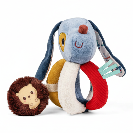 Grzechotka z uchwytami Piesek Jules 6 m+ / Lilliputiens