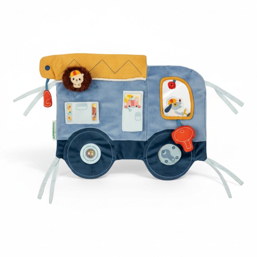 Miękka tablica aktywizująca samochód Piesek Jules 3 m+ / Lilliputiens