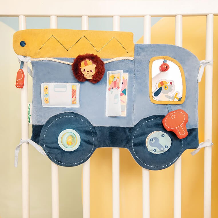 Miękka tablica aktywizująca samochód Piesek Jules 3 m+ / Lilliputiens