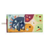 Książeczka aktywizująca z mini-pacynkami Farma 12 m+ / Lilliputiens