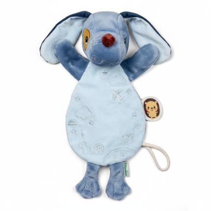 Przytulanka komforter pacynka świecąca w ciemności Piesek Jules 0 m+ / Lilliputiens