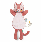 Przytulanka komforter pacynka świecąca w ciemności Kotka Jeanne 0 m+ / Lilliputiens