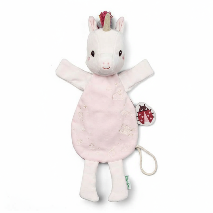 Przytulanka komforter pacynka świecąca w ciemności Jednorożec Lena 0 m+ / Lilliputiens