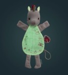 Przytulanka komforter pacynka świecąca w ciemności Jednorożec Lena 0 m+ / Lilliputiens