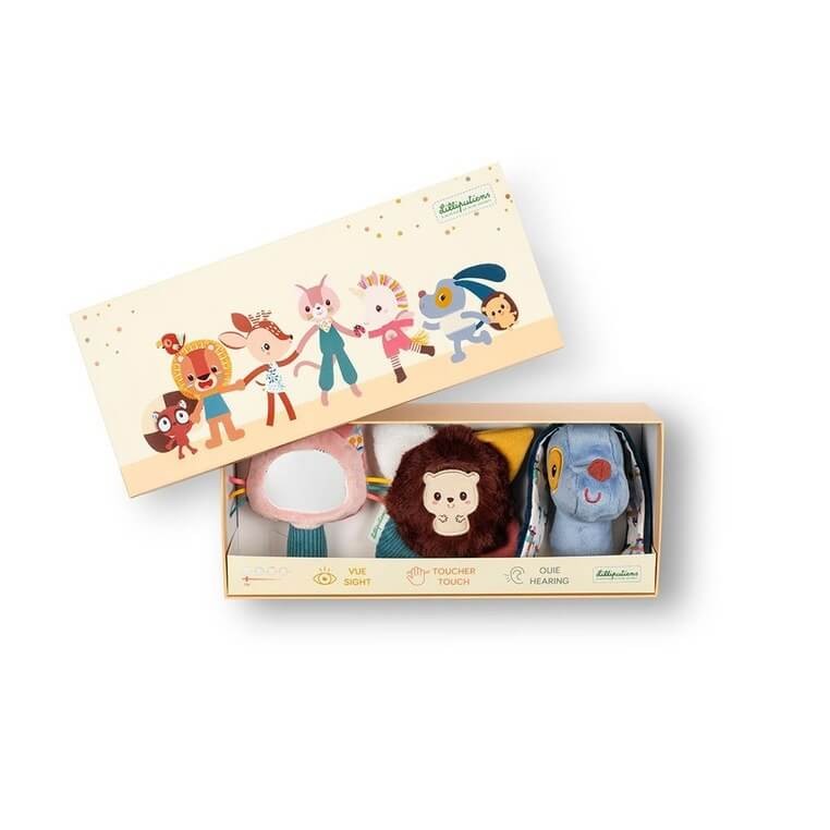 Zestaw rozwijający zmysły multisensoryczny Piesek Jules 0 m+ / Lilliputiens