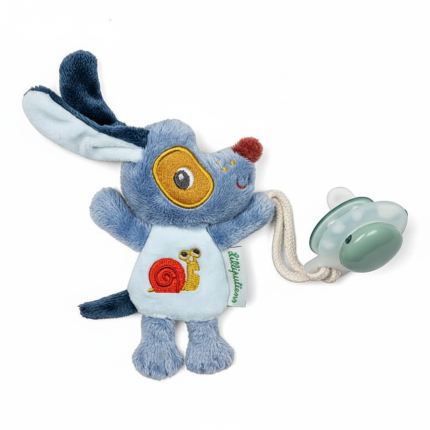 Zawieszka do smoczka świecąca w ciemności Nocny mini przyjaciel Piesek Jules 0 m+ / Lilliputiens