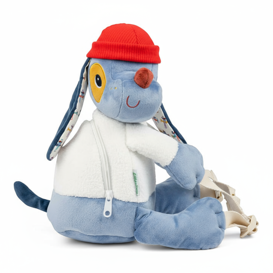 Miękki plecak przytulanka Piesek Jules / Lilliputiens