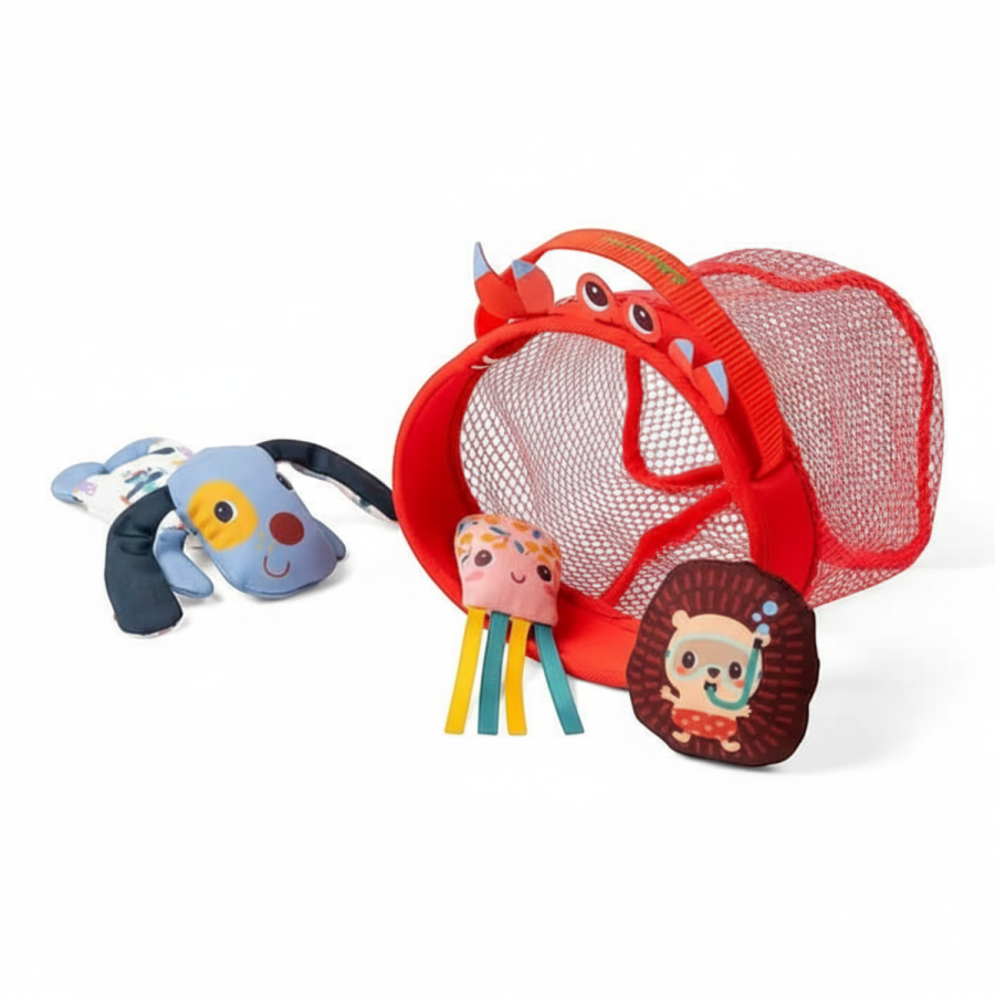 Zestaw do kąpieli Sieć rybacka Piesek Jules 12 m+ / Lilliputiens