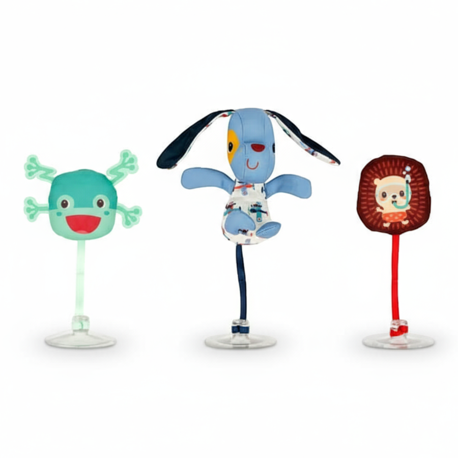 Zestaw 3 zabawek do kąpieli z przyssawkami Piesek Jules 3 m+ / Lilliputiens