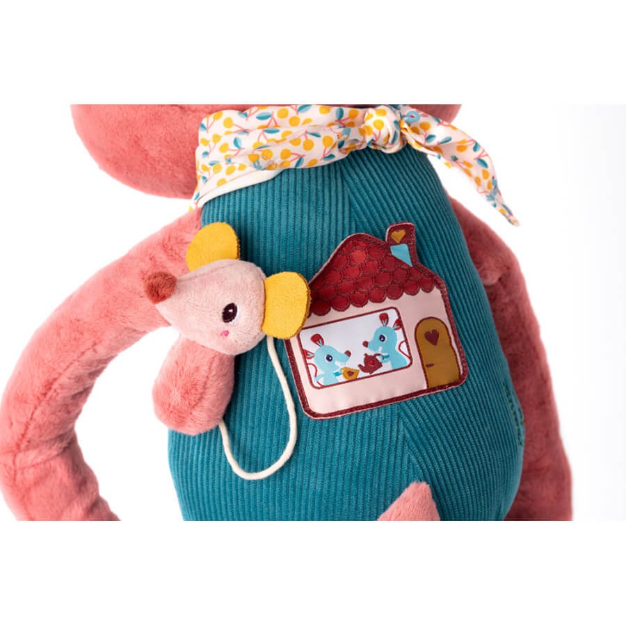 Duża przytulanka aktywizująca Kotka Jeanne 6 m+ / Lilliputiens