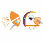 Malowanie z paletą farb MALI PRZYJACIELE / Djeco