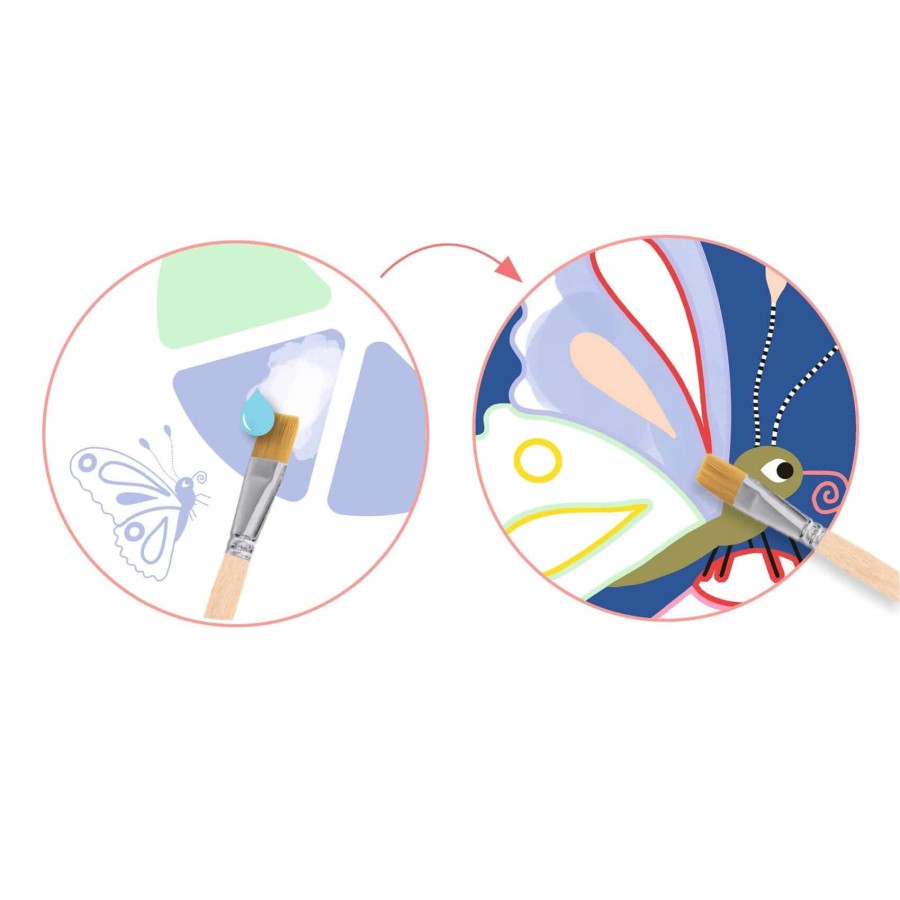 Malowanie z paletą farb OWADY / Djeco