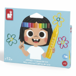 Kredki woskowe 12 kolorów 12m+ / Janod