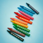 Kredki woskowe 12 kolorów 12m+ / Janod