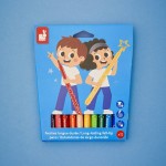 Flamastry pisaki z filcową końcówką 12 kolorów 3+ / Janod