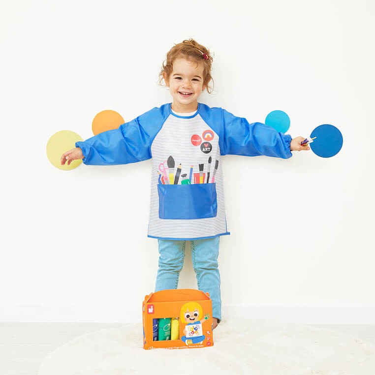 Farbki do malowania rękami 5 kolorów 12m+ / Janod