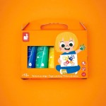 Farbki do malowania rękami 5 kolorów 12m+ / Janod