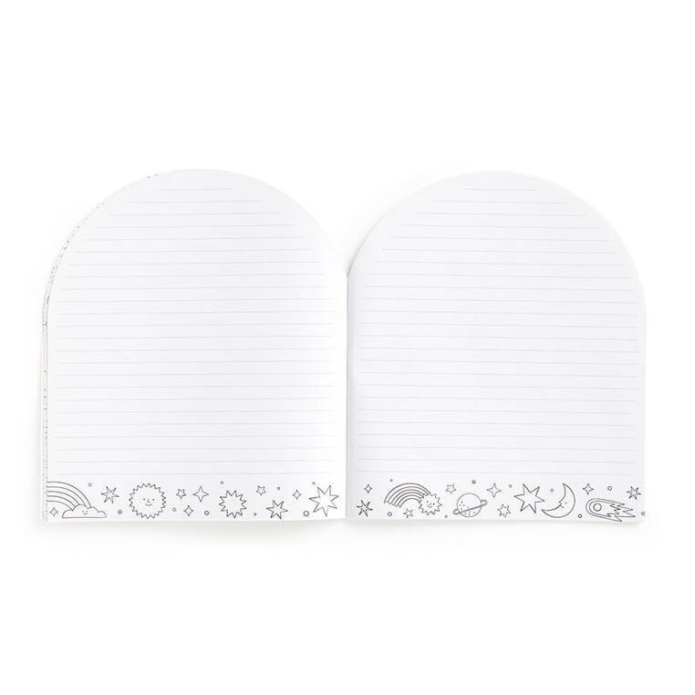 Zestaw kreatywny z malowanką, wielokolorową kredką i naklejkami Tęczowy świat 6+ / Mudpuppy