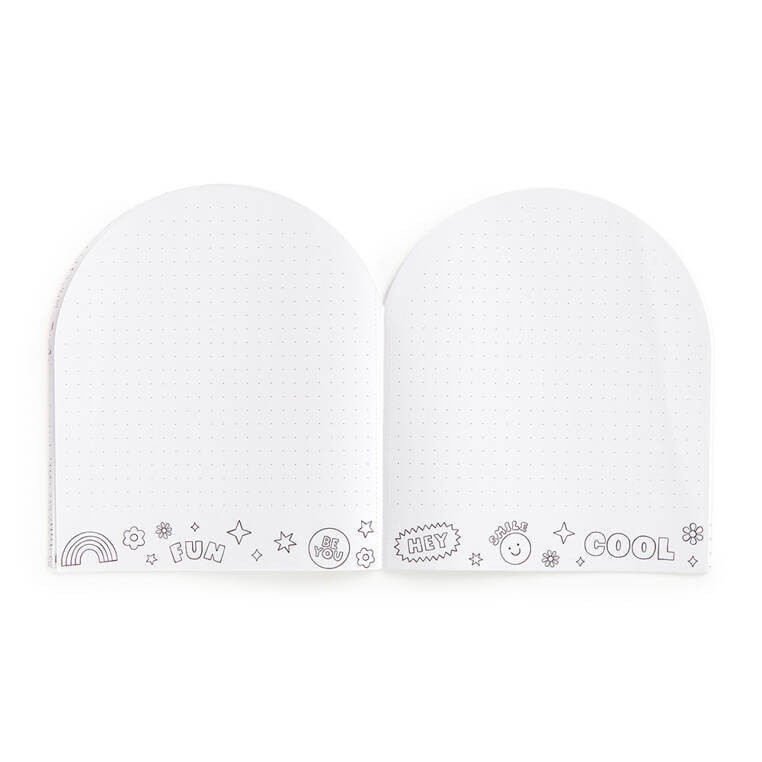 Zestaw kreatywny z malowanką, wielokolorową kredką i naklejkami Tęczowy świat 6+ / Mudpuppy