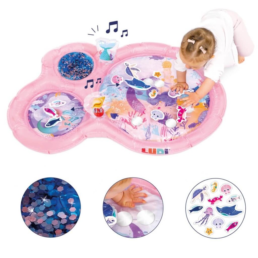 Mata wodna dla niemowląt, wersja maxi - różowa / LUDI