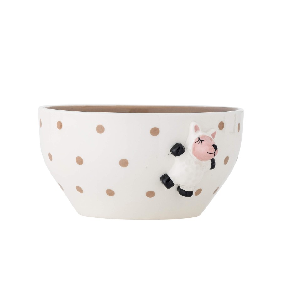 Miseczka dziecięca z kamionki - Dolly, Brown / Bloomingville Mini