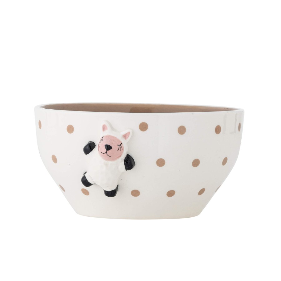 Miseczka dziecięca z kamionki - Dolly, Brown / Bloomingville Mini