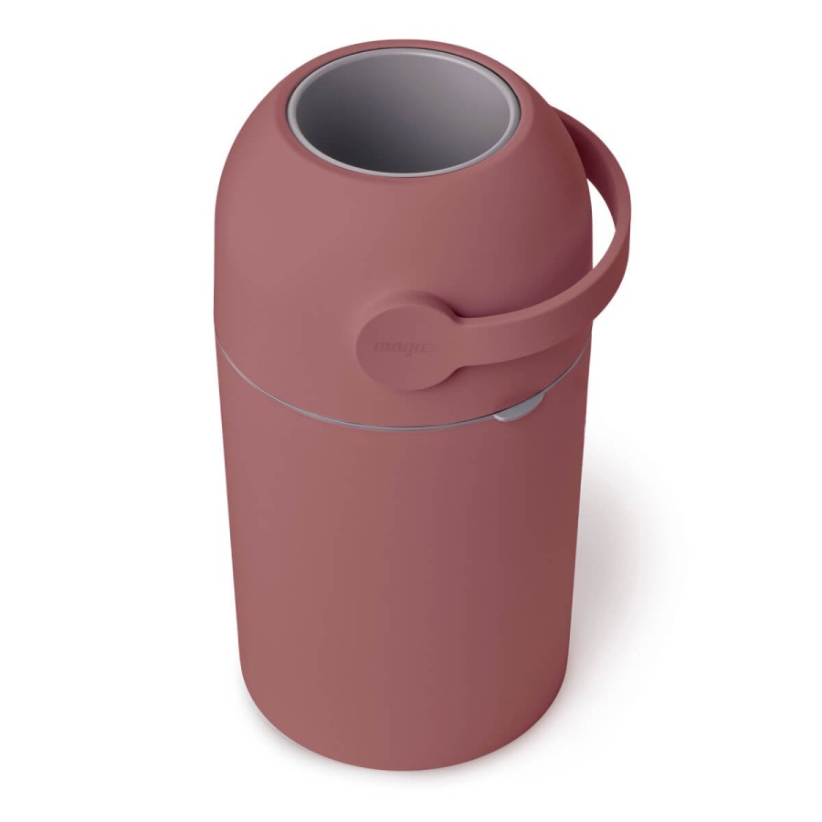 Kosz na zużyte pieluchy Magic Majestic - burgundowy (na 25 pieluch) + worki / Magic
