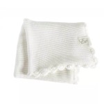 Kocyk z bawełny organicznej Muszelka - Ecru / Effiki